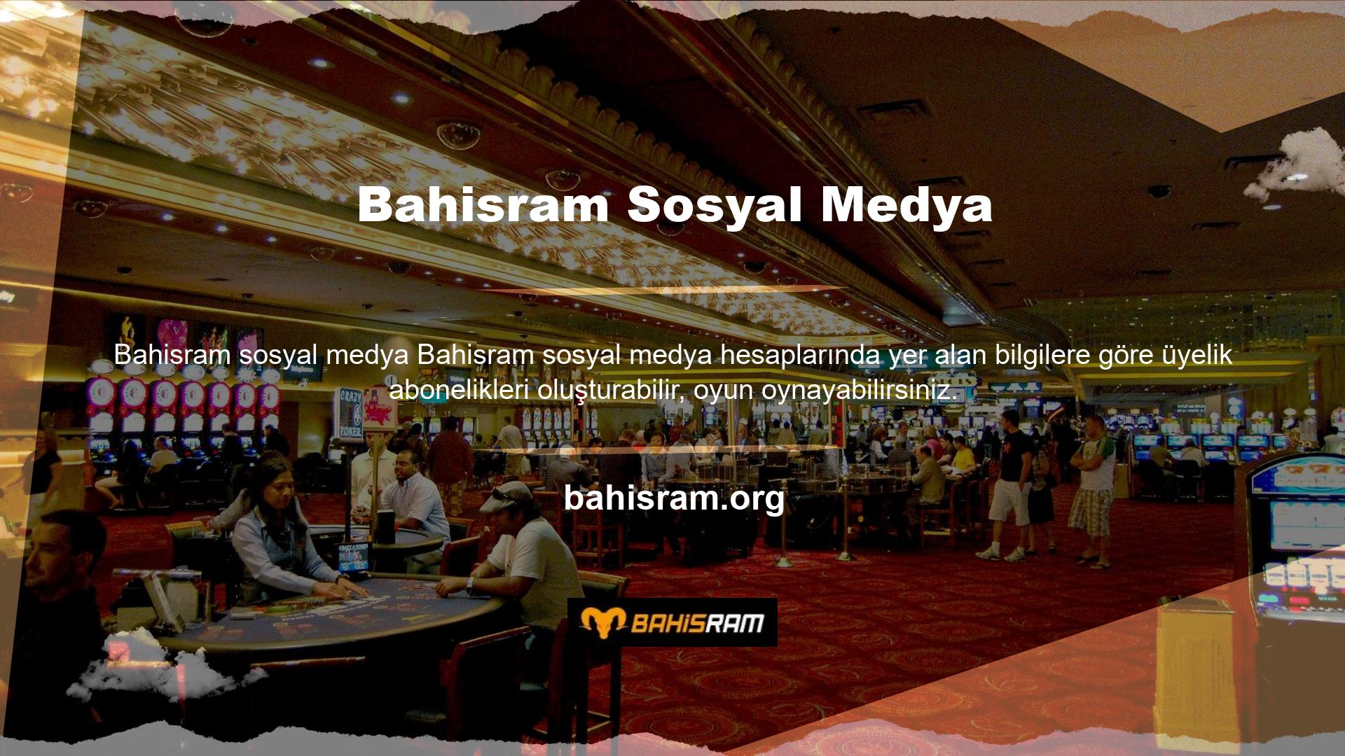 Özellikle Bahisram Twitter hesabını takip ederseniz orada paylaşım fırsatlarını göreceksiniz