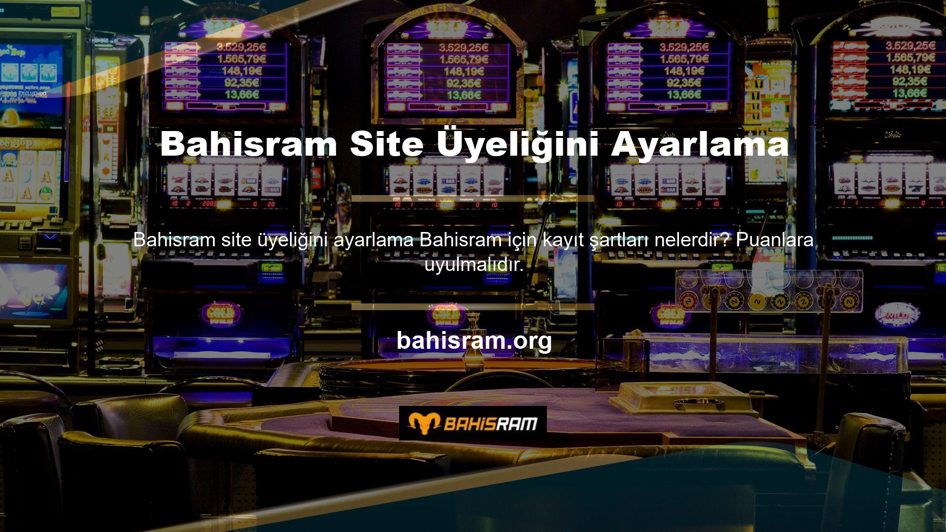 Bahisram ilginç bir kayıt süreci ve beğenilen bir web sitesi yapısı var