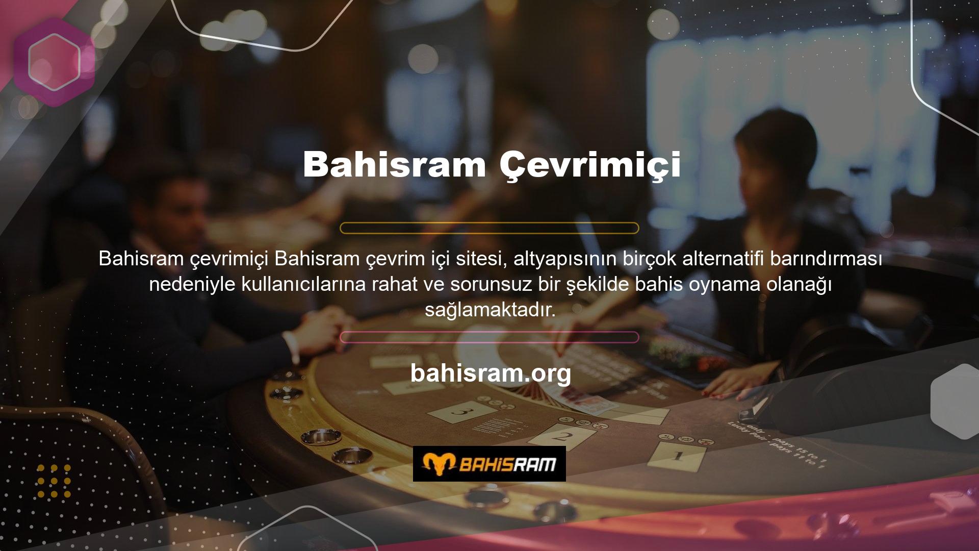 Bu gibi durumlarda kullanıcı, Bahisram çevrimiçi bahis sitesinin yeni adresine kayıt olmadan ve zaman kaybetmeden giriş yaparak çevrimiçi casino oynamaya devam edebilir